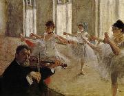 Edgar Degas Dancing school oil painting reproduction